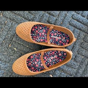 Carter’s girls brown suede slip on Maryjanes